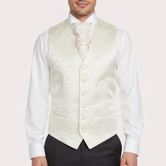 Cream Royal Swirl Waistcoat #AB-WWA1001/7 ##LS