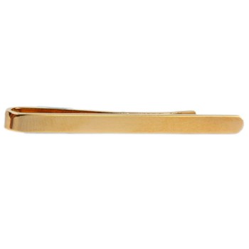 Gold Polished Gold Plated Tie Clip #100-1267