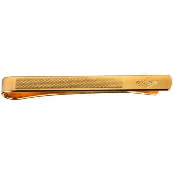 Gold Masonic Gold Plated Tie Clip #100-9119