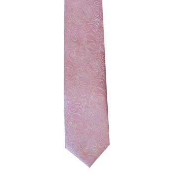 Pink Modeno Paisley Slim Tie #C146/3