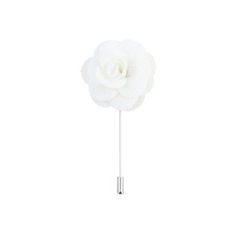 Ivory Flower Lapel Pin #L-01