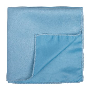 Dream Blue Suede Pocket Square