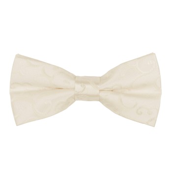Cream Royal Swirl Bow Tie #AB-BB1001/7