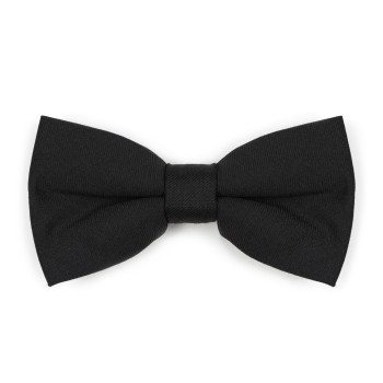 Black 100% Wool Tuxedo Bow Tie