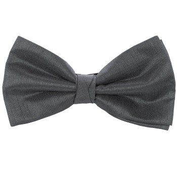 Grey Shantung Wedding Bow Tie #BB1865/1