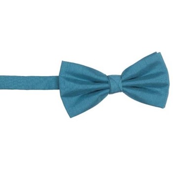 Teal Blue Shantung Wedding Bow Tie