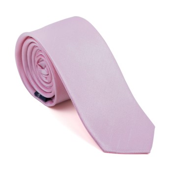 Petal Pink Shantung Slim Tie