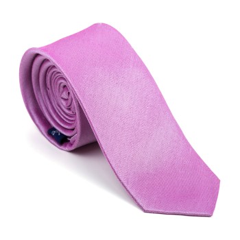 Dusky Pink Shantung Slim Tie