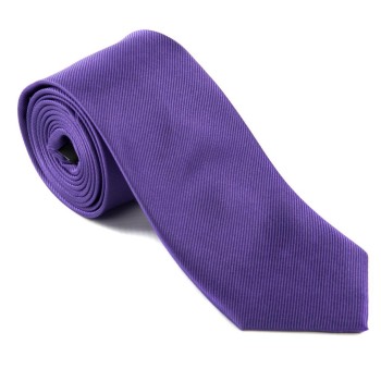 Purple Silk Tie with Green Tipping #JT1002/3
