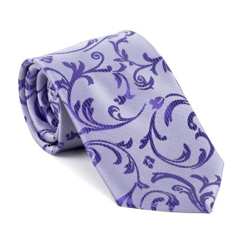 Purple Swirl Leaf Tie