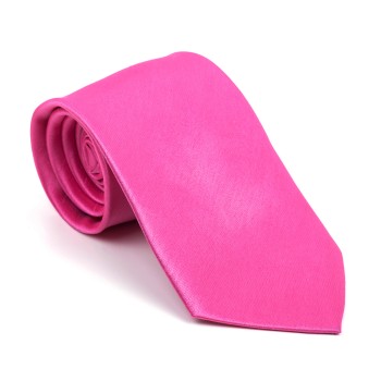Hot Pink Shantung Tie