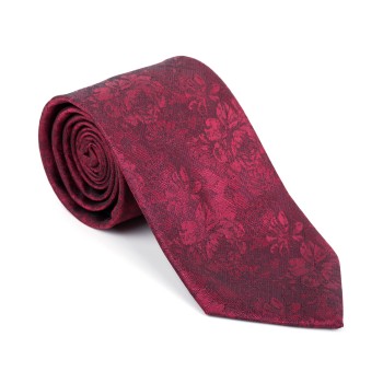 Abel and burke Ruby Wine Floral Tie #AB-T1012/6