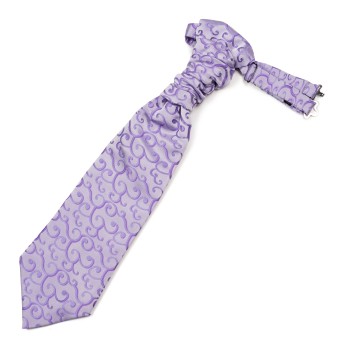 Lilac Royal Swirl Wedding Cravat #AB-WCR1001/1