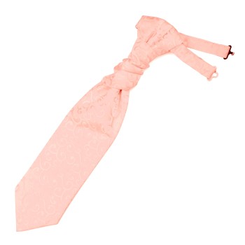 Peach Royal Swirl Wedding Cravat #AB-WCR1001/2