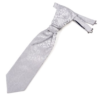 Silver Royal Swirl Wedding Cravat #AB-WCR1001/5