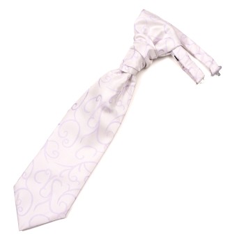 Lilac Modern Scroll Wedding Cravat #AB-WCR1002/1