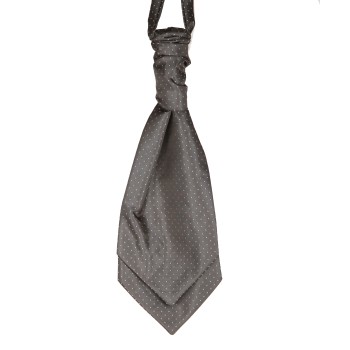 Grey Mini Polka Dot Cravat #WCR2007/1 ---DISCONTINUED, LAST STOCK!---