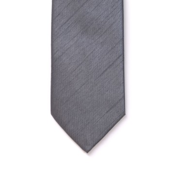 Boys Grey Shantung Wedding Tie #Y1865/1