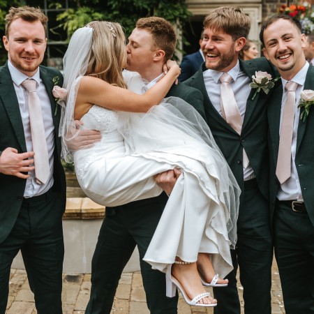 Peach Dust Shantung Tie #AB-T1005/12