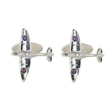 Silver Spitfire Sterling Silver Cufflinks #70-1149