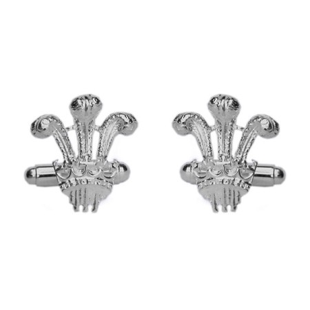 Silver Prince of Wales Sterling Silver Cufflinks #70-1288