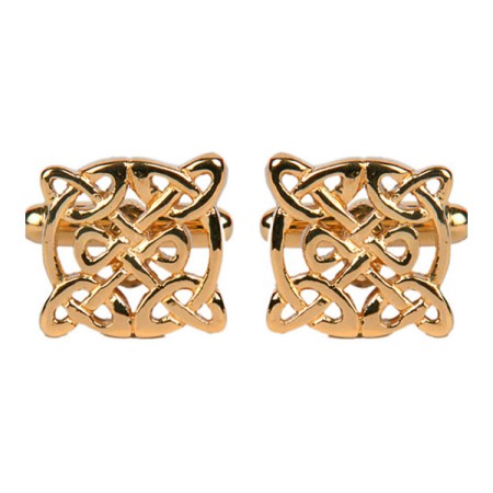 Silver Celtic Rhodium Plated Cufflinks #90-2137