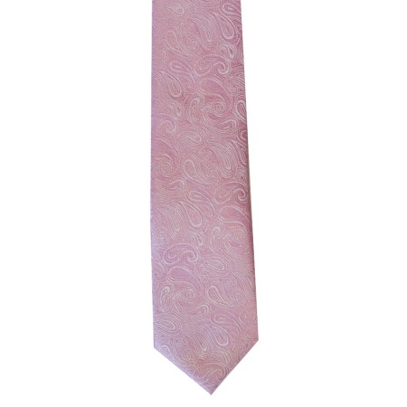 Pink Modeno Paisley Slim Tie #C146/3
