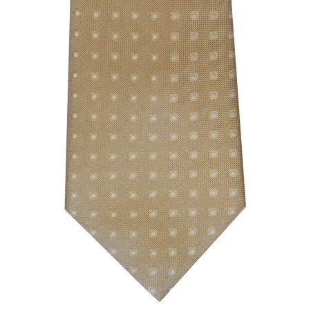 Ecru White Spot Tie #F1451/8