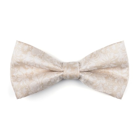Cloud Cream Floral Bow Tie