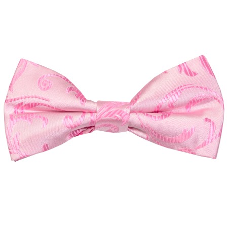 Pink Swirl Leaf Wedding Bow Tie #AB-BB1000/6