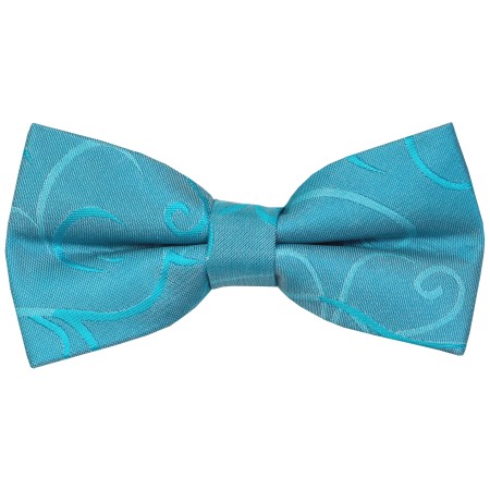 Turquoise Modern Scroll Wedding Bow Tie #AB-BB1002/2