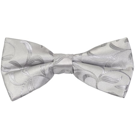 Silver Vintage Vine Wedding Bow Tie #AB-BB1004/5