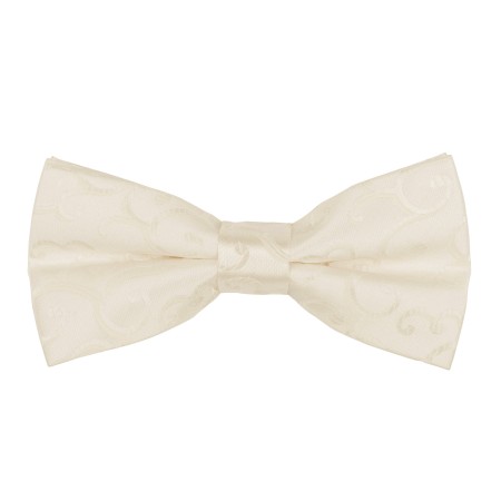 Cream Royal Swirl Bow Tie #AB-BB1001/7
