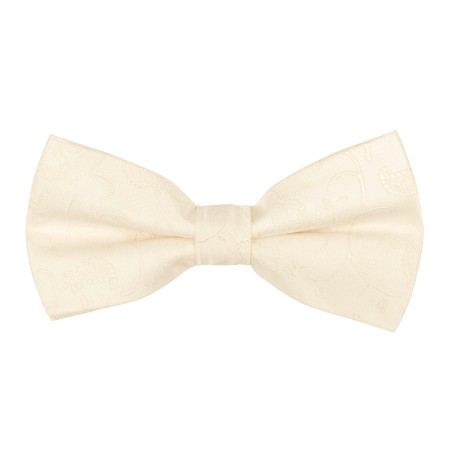 Cream Budding Paisley Bow Tie #AB-BB1003/9