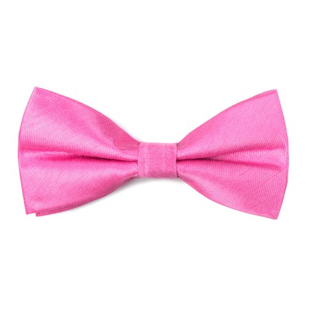 Hot Pink Shantung Bow Tie