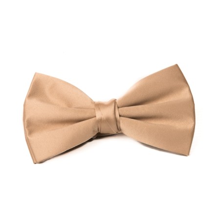 Bronze Satin Bow Tie