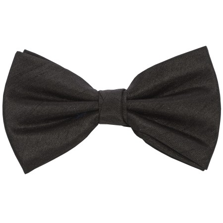 Black Shantung Wedding Bow Tie #BB1864/1