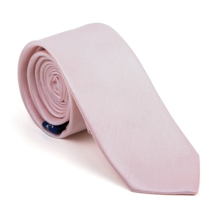 Peach Dust Shantung Slim Tie