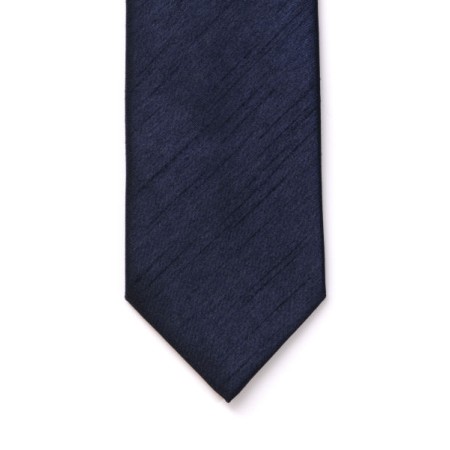 Skinny Navy Shantung Wedding Tie #C1864/3