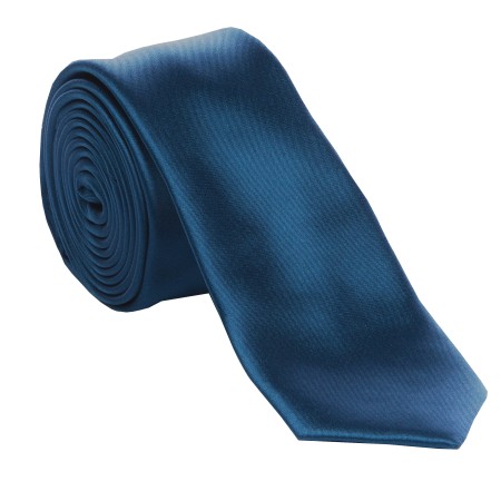 Airforce Blue Slim Satin Tie #C1883/6