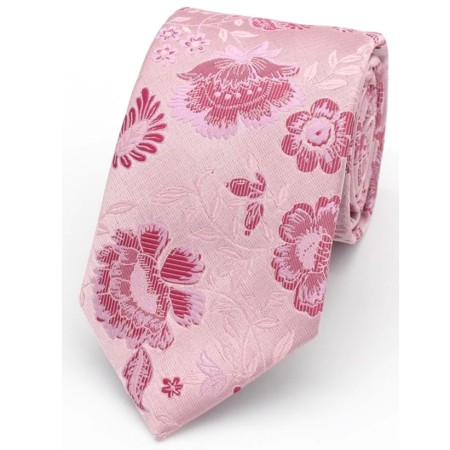 Dusky Pink Floral Tie #F1629/4