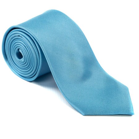 Plain Light Blue Silk Tie #S5008/4