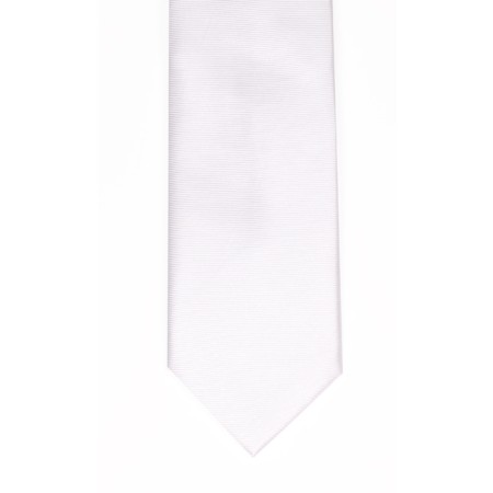 White Fine Twill Tie #T100/1