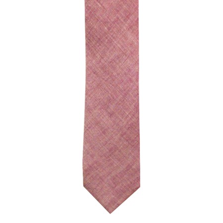 Dark Pink Chambray Tie