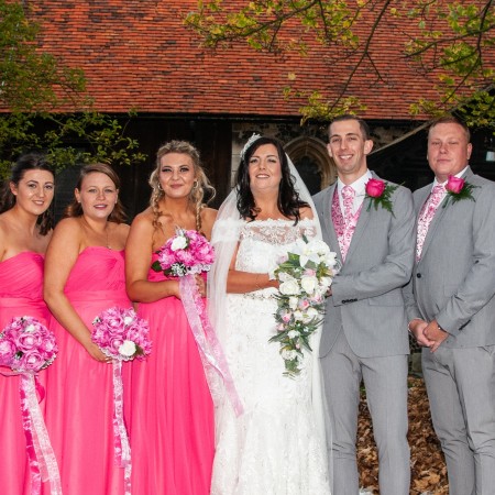 Hot Pink Swirl Leaf Wedding Cravat #AB-WCR1000/5 ##LS2