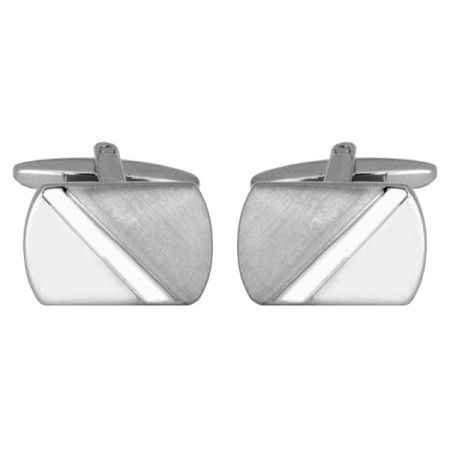Diagonal Brushed Cufflinks