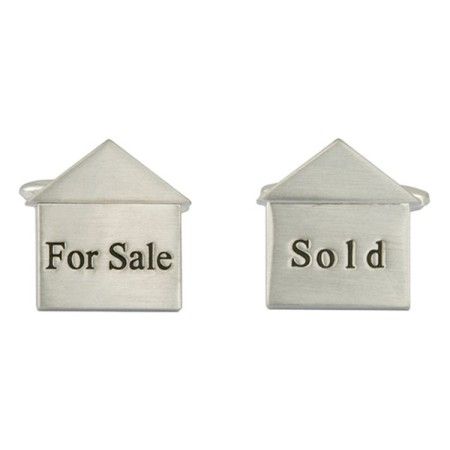 Silver For Sale/Sold Rhodium Plated Cufflinks #90-1299