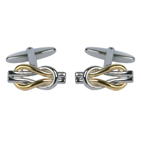 Silver Love Knot Cufflinks #90-9017