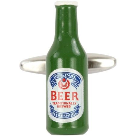 Green Beer Bottle Cufflinks #90-1500