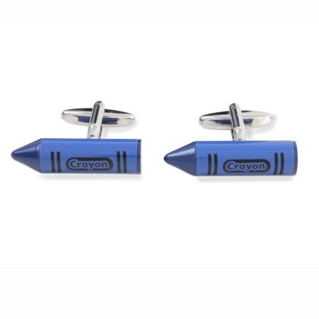 Blue Crayon Cufflinks #90-1552